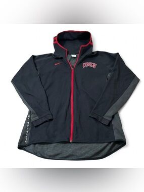 Nike UNLV Rebels College Basketball Team Issued Full Zip Hoodie Size Large